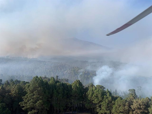 Incendio del norte de Tenerife