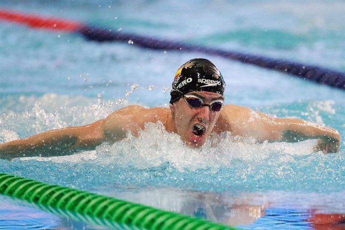 El nadador español José Ramón Cantero durante los Mundiales de Natación Paralímpica