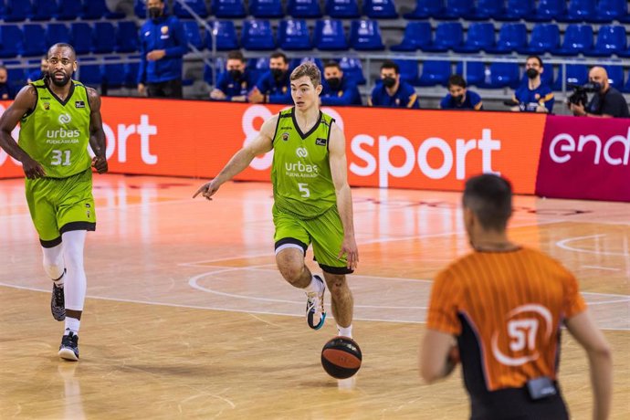 Archivo - Ziga Samar, durante su etapa como jugador del Baloncesto Fuenlabrada