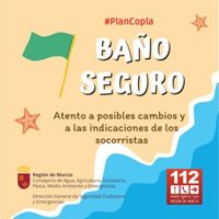 La bandera amarilla de precaución ondea este jueves en tres playas de la Región