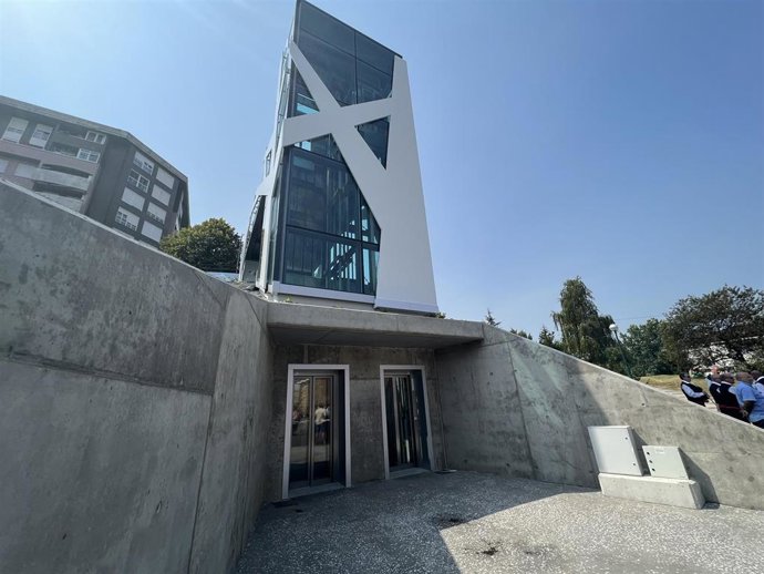 Ascensor de Nueva Ciudad, en Torrelavega