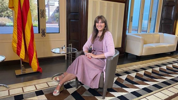 La presidenta del Parlament, Laura Borrs