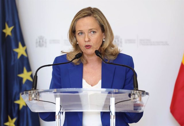 La vicepresidenta primera y ministra de Asuntos Económicos y Transformación Digital, Nadia Calviño, a 22 de julio de 2022, en Madrid (España).