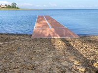 El Gobierno regional invierte 50.000 euros en un pantalán de remo en el campo de regatas del pantano del Ebro