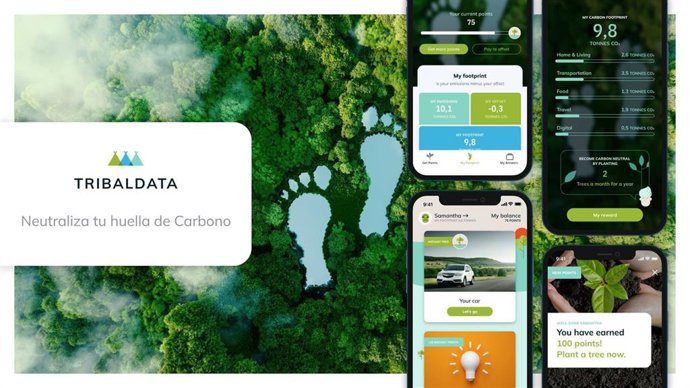 La app Tribaldata permite a sus usuarios plantar al menos 1 árbol por semana de forma gratuita, lo que al año supone compensar, sin esfuerzo, el 10% de su impacto ambiental.