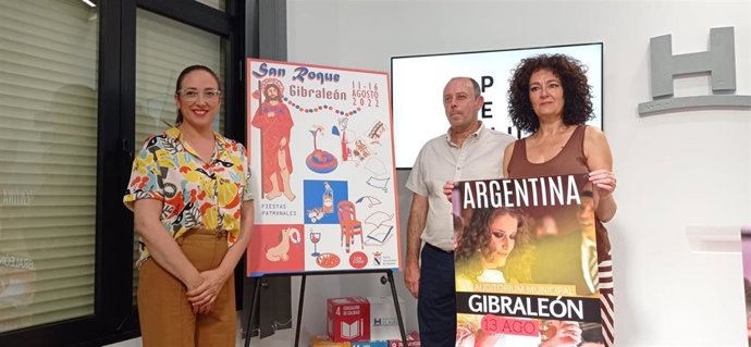 Presentación de las fiestas patronales en honor a San Roque de Gibraleón.