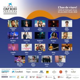 Archivo - Cartell del festival de Cap Roig 2022