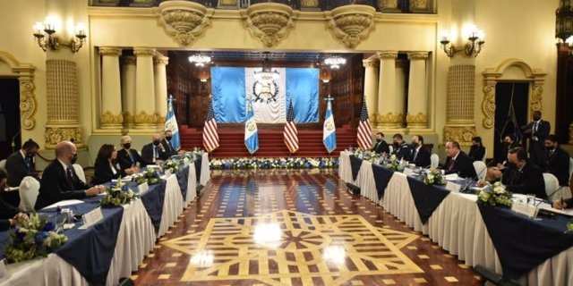 Reunión bilateral entre Estados Unidos y Guatemala (ARCHIVO)