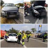 Tres trasladados tras sufrir un accidente de tráfico en Pamplona