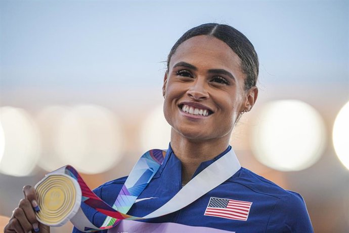 La atleta estadounidense Sydney McLaughlin, oro en 400 metros en el Mundial de Eugene 2022.