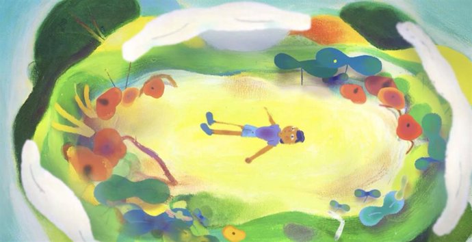 Imagen de una de las proyecciones de 'Petits Móns de Poesia'