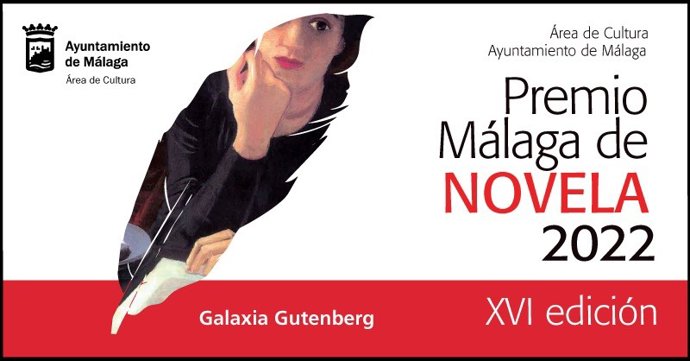 Cartel del premio de novela Ciudad de Málaga