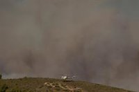 Los bomberos de Grecia combaten el gran incendio declarado en el parque nacional de Dadia