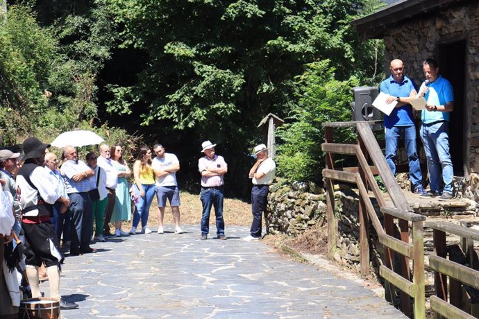 El presidente de la Junta General, Marcelino Marcos Líndez, interviene como pregonero en las XX Jornadas del Pan y las Natas Vaqueiras de Naraval