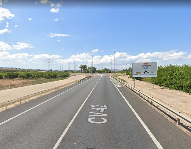 CV-42 en el término municipal de Algemesí