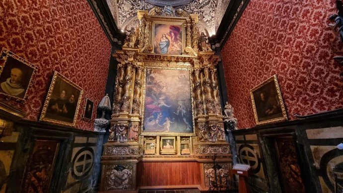 Concluye la restauración del retablo de la Anunciación de Longares.