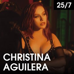 Cartel de la actuación de Christina Aguilera en Starlite este lunes 25 de julio.