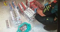 Intervenidas 880 cajetillas de tabaco de contrabando ocultas en un armario de un comercio de Huelva