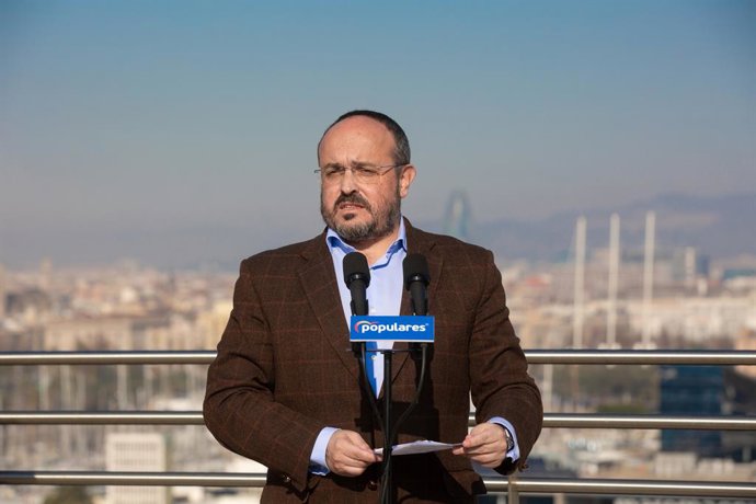 Archivo - El president del PP de Catalunya, Alejandro Fernández