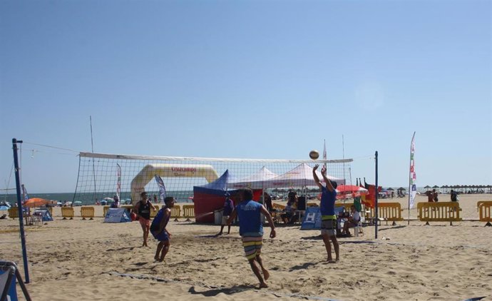 Circuito de voley playa en la provincia de Huelva.