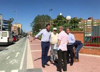 La calle Benito Menni de Valladolid cuenta con aceras más amplias y un nuevo carril bici tras las obras de renovación