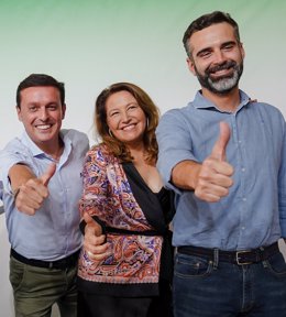 Javier Aureliano García, Carmen Crespo y Ramón Fernández-Pacheco