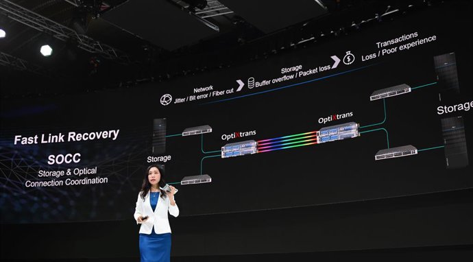 Dr. Margaret Hu, President of Marketing and Solution Sales, Global Digital Finance, Huawei, launched SOCC solution