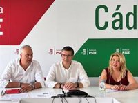 El PSOE de Cádiz contrapone "la buena gestión" de Sánchez con el "olvido" de Moreno y critica su "arrogancia política"