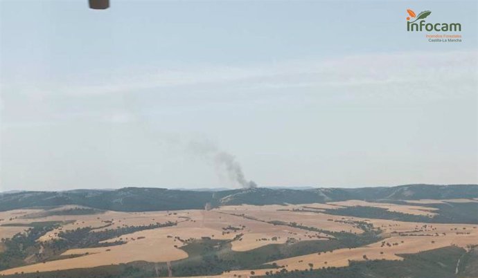 Incendio forestal en Puebla de Don Rodrigo