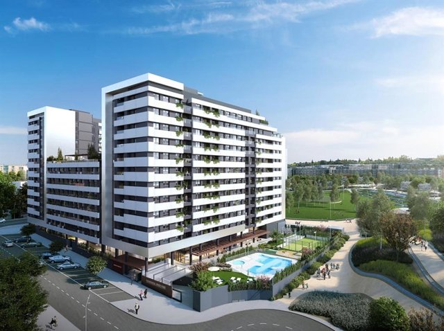 : Render Del Proyecto River Park, Ubicado En Primera Línea Del Parque De Madrid Río