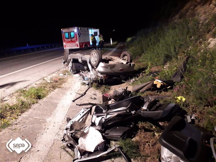 Accidente de tráfico en El Franco.