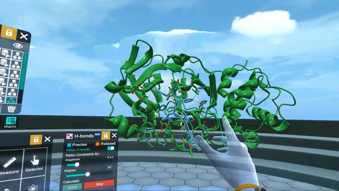 A virtual working environment:  Exscalate platform is capable of evaluating more than three million molecules per second drawing on a chemical library of trillion molecules.