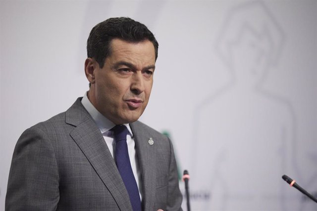 El presidente de la Junta de Andalucía, Juanma Moreno