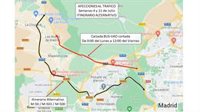 Las obras en la A-6 cortarán un carril desde este martes al viernes y el Bus VAO solo abrirá sentido Madrid