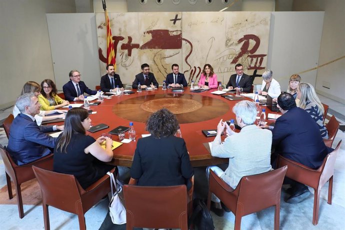 El Consel Executiu reunido este martes en la Generalitat