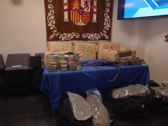 La Policía Nacional incauta el mayor alijo de hachís en Aragón
