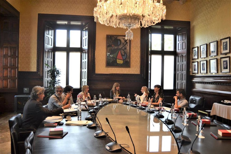 Reunión de la Mesa del Parlament, a 26 de julio de 2022.