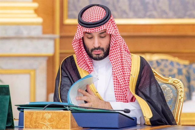 26 July 2022, Saudi Arabia, Jeddah: Saudi Crown Prince Mohammed bin Salman Al Saud attends a meeting of the Saudi cabinet at Alsalam Royal Palace. Photo: -/Saudi Press Agency/dpa