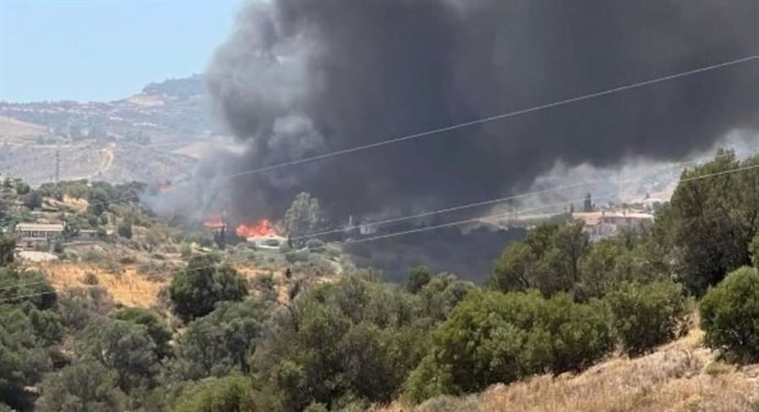 Activado el nivel 1 por el nuevo incendio forestal en Mijas