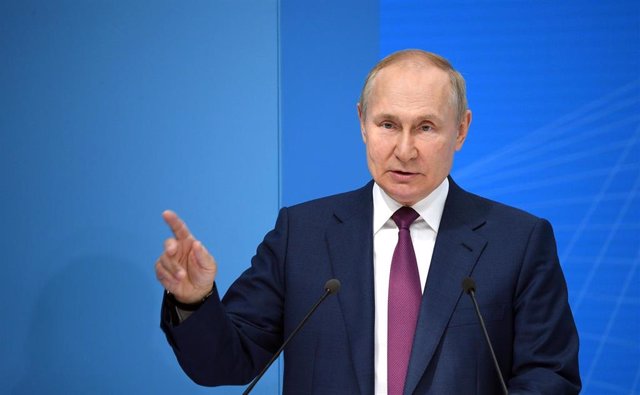 El presidente de Rusia, Vladimir Putin, durante un acto en Moscú