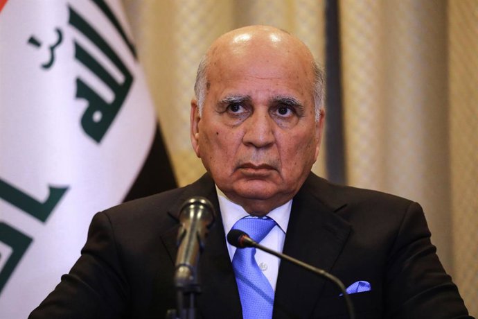 Archivo - El ministro de Exteriores de Irak, Fuad Hussein