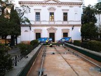El Ayuntamiento de Sevilla renueva la instalación hidráulica de la fuente de la plaza de la Concordia