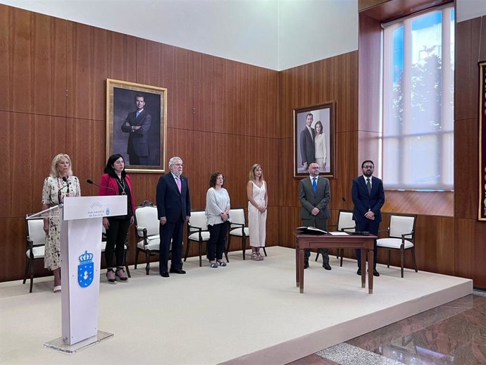 Toma de posesión de Constantino Carreiras y Simón Rego como conselleiros del Consello de Contas