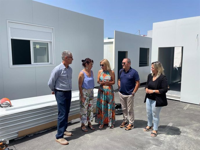 Visita a las aulas modulares