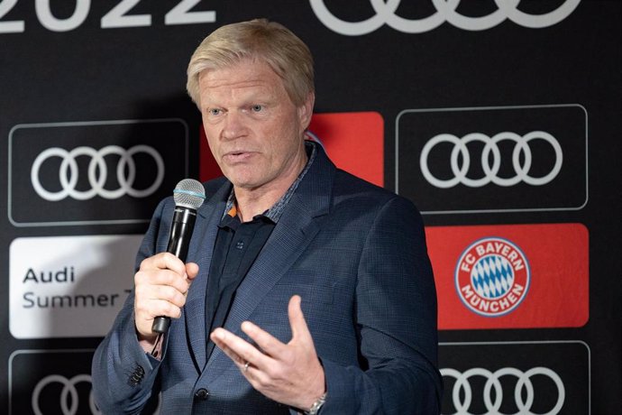 El exguardameta Oliver Kahn, CEO del Bayern Múnich, durante un acto