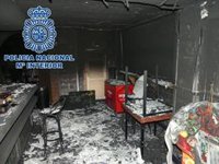 Detenidos madre e hijo como presuntos autores del incendio en un bar en Baza (Granada) para estafar al seguro