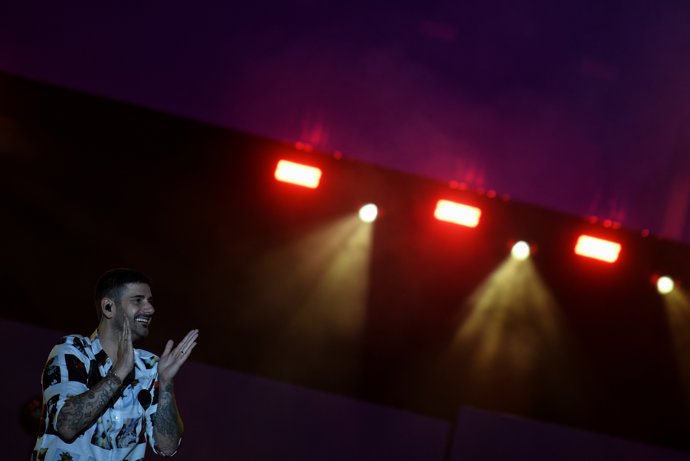 Archivo - El cantante Melendi en el concierto del 30 aniversario de Cadena 100, en el Wanda Metropolitano