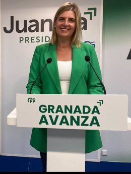 La portavoz del grupo del PP en la Diputación de Granada, Inmaculada Hernández.