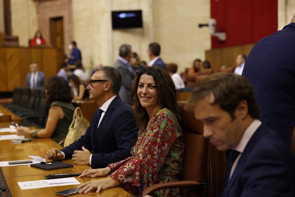 Macarena Olona, este miércoles en el Parlamento
