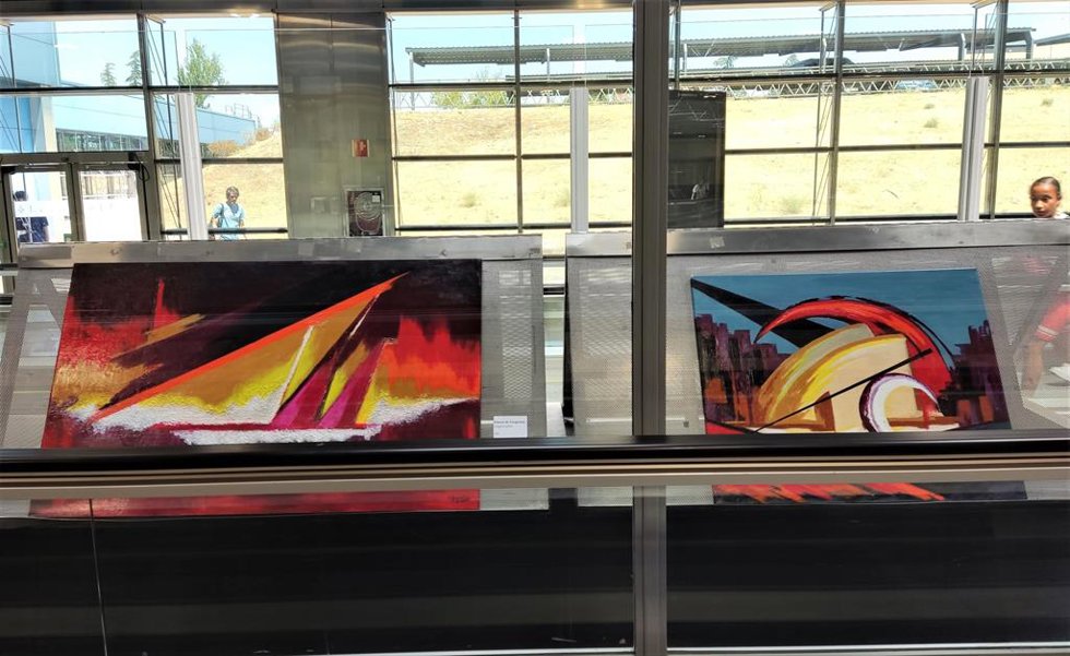 El aeropuerto Adolfo Suárez Madrid-Barajas acoge la exposición de pintura de Jorgelina Argüelles